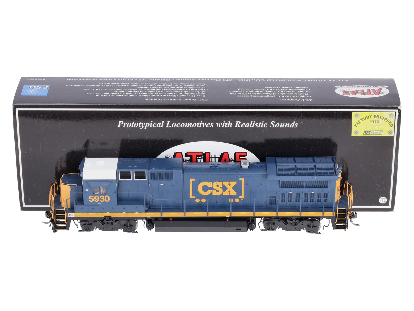 Atlas 10001827 HO Master® Gold CSX GE Dash 8-40B Diesel Loco w/Sound & DCC #5930