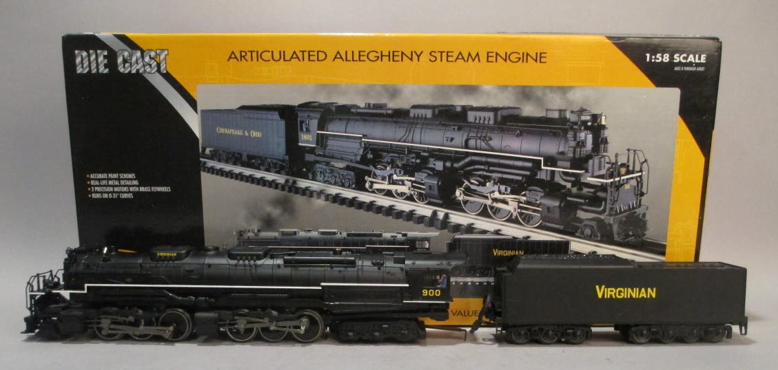 K-Line K3799-0900S O Virginian Allegheny Steam Locomotive & Tender #900 LN/Box