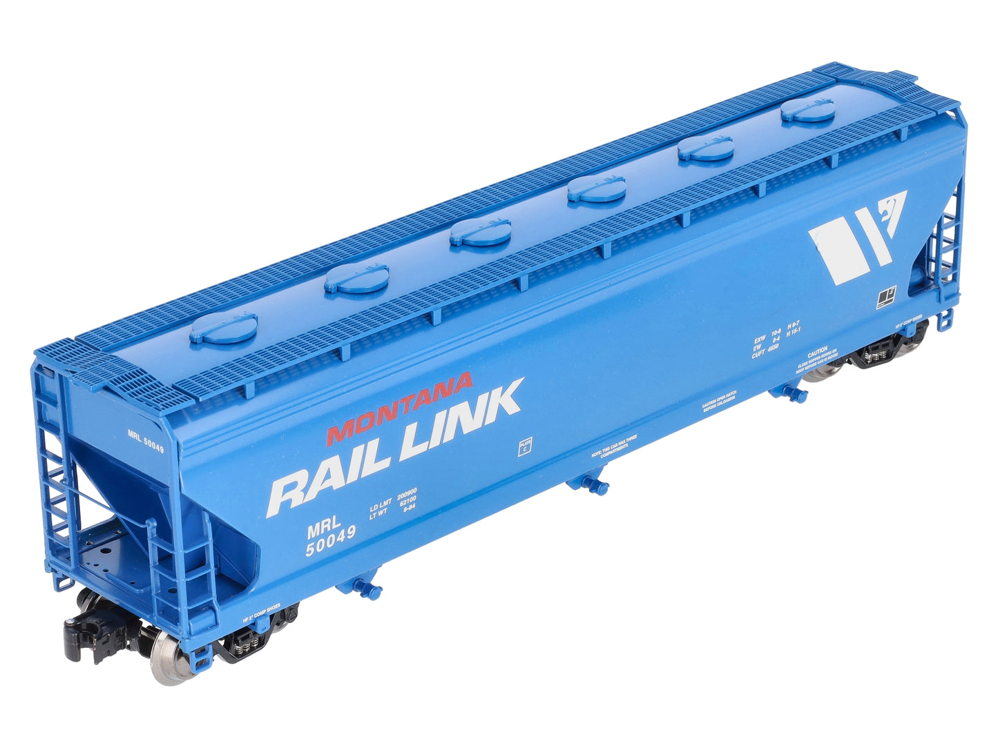 Lionel K-Line 6-22294 Montana Rail Link 3-Bay Modern Aluminum Hopper Car #50049