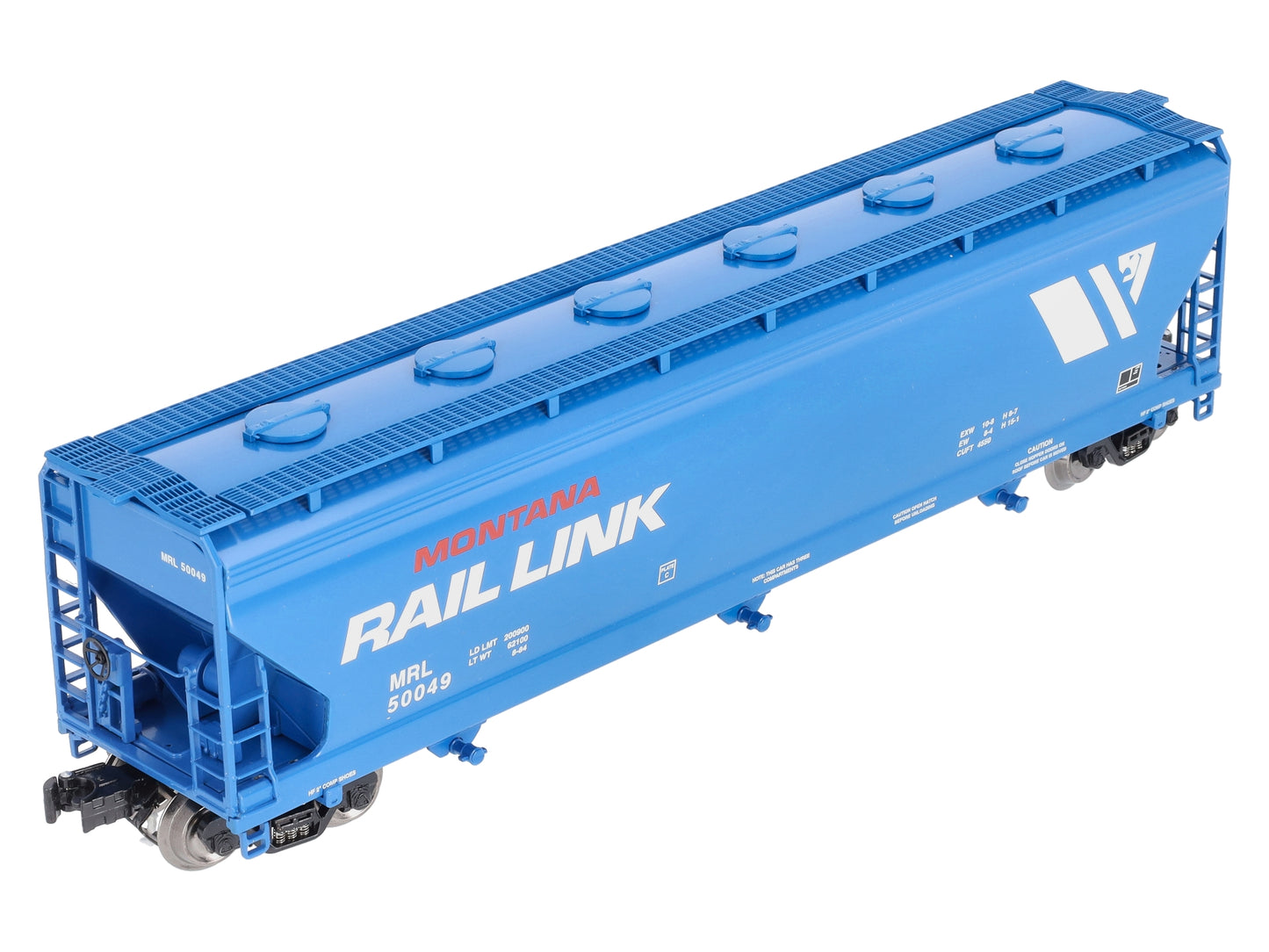 Lionel K-Line 6-22294 Montana Rail Link 3-Bay Modern Aluminum Hopper Car #50049