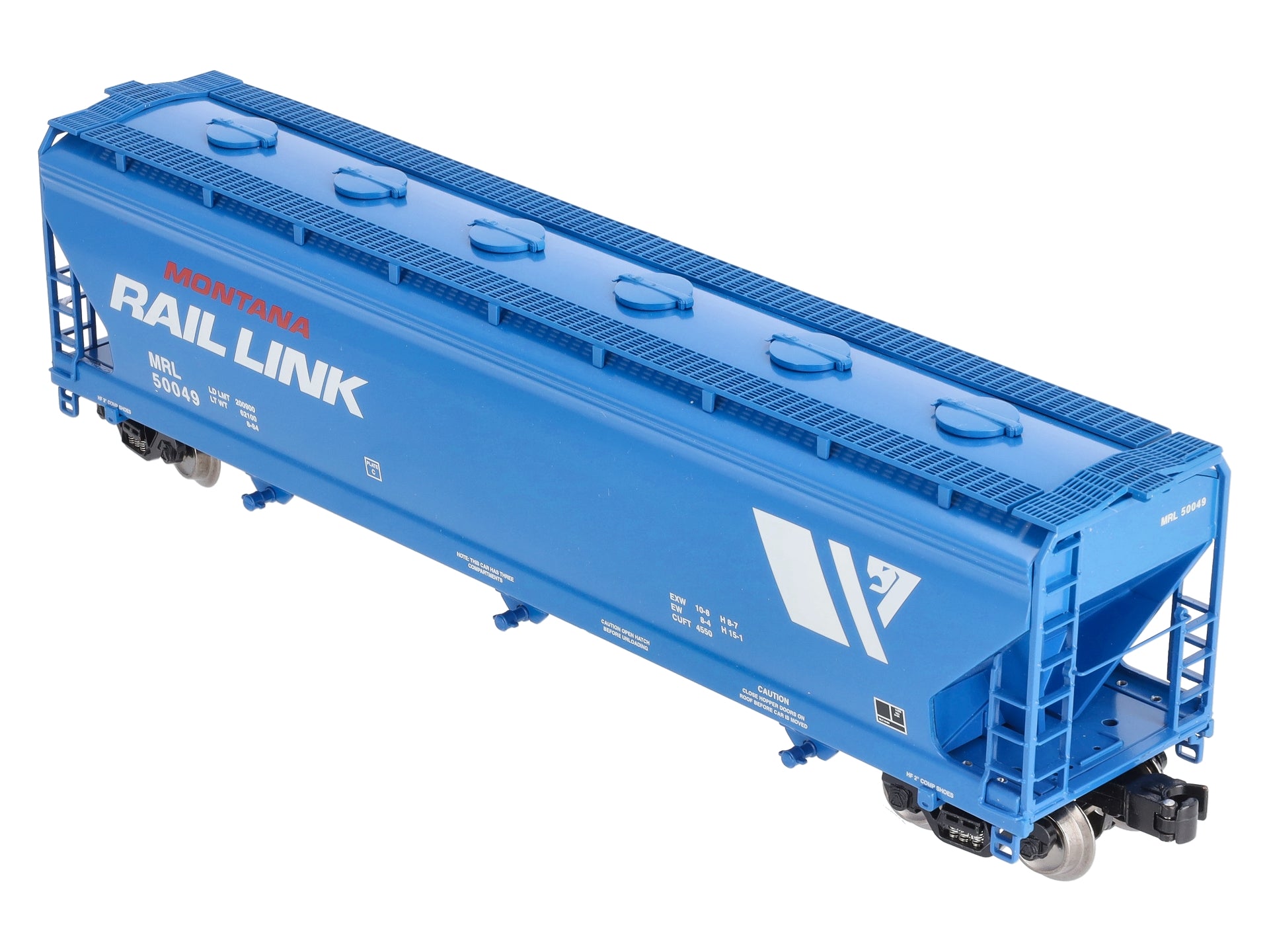 Lionel K-Line 6-22294 Montana Rail Link 3-Bay Modern Aluminum