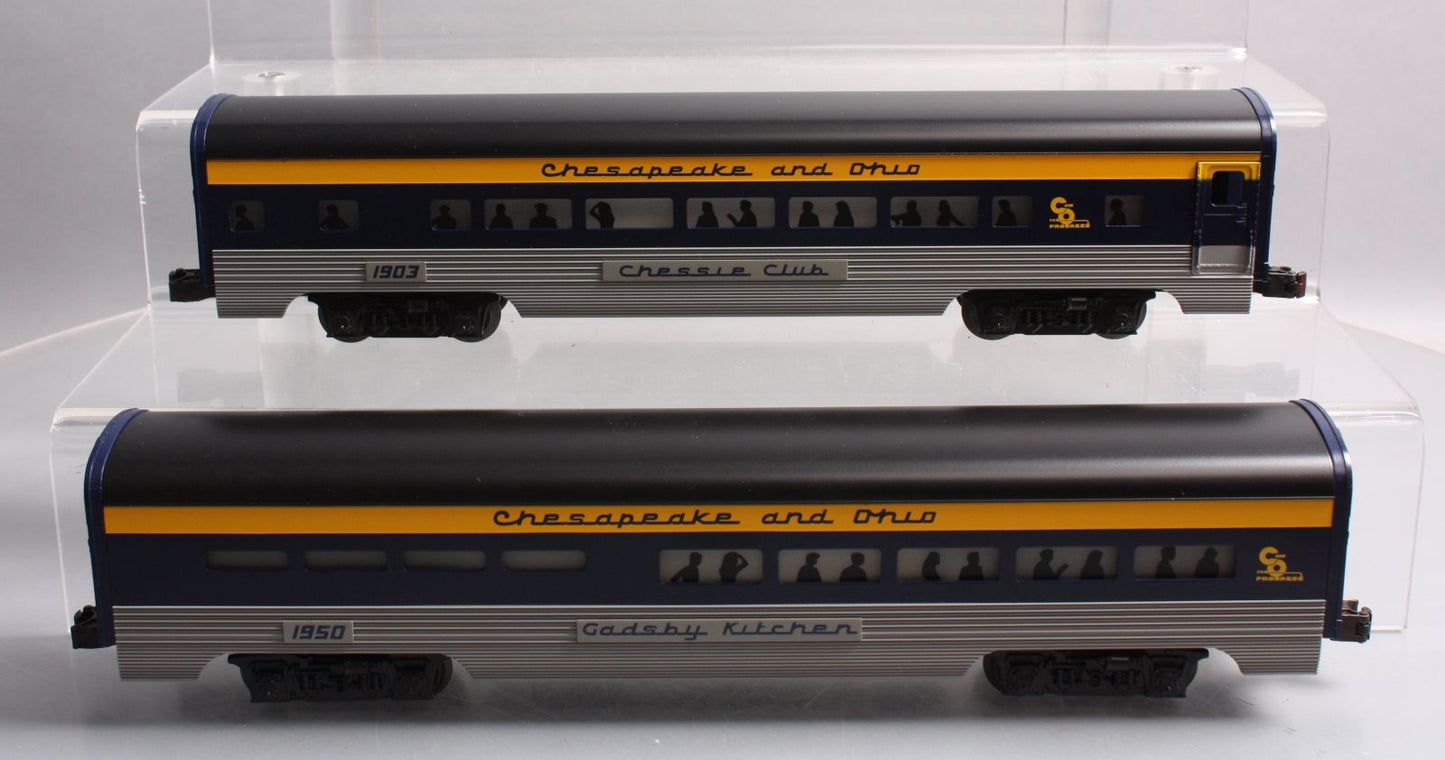 Lionel 6-19164 O Chesapeake & Ohio Chessie Club Aluminum Passenger Car Set LN/Box