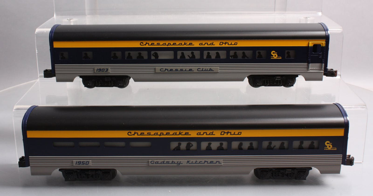 Lionel 6-19164 O Chesapeake & Ohio Chessie Club Aluminum Passenger Car Set LN/Box