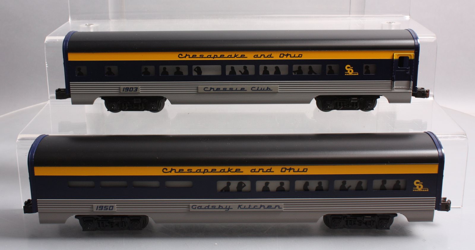 Lionel 6-19164 O Chesapeake & Ohio Chessie Club Aluminum Passenger Car Set NIB