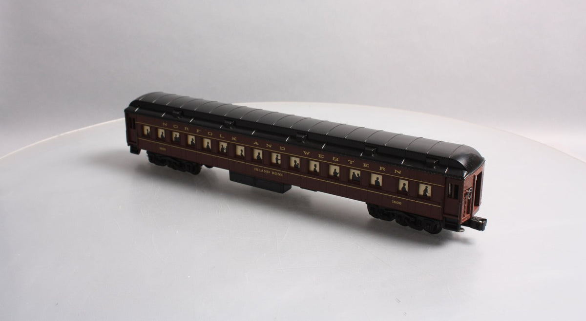 K-Line K1600 O Norfolk & Western "Island Rose" 18" Heavyweight Coach Car #1600 LN/Box