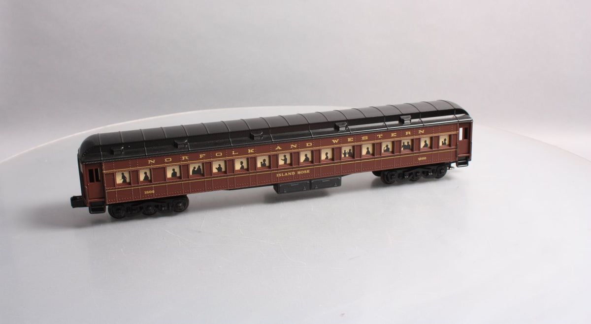 K-Line K1600 O Norfolk & Western "Island Rose" 18" Heavyweight Coach Car #1600 LN/Box