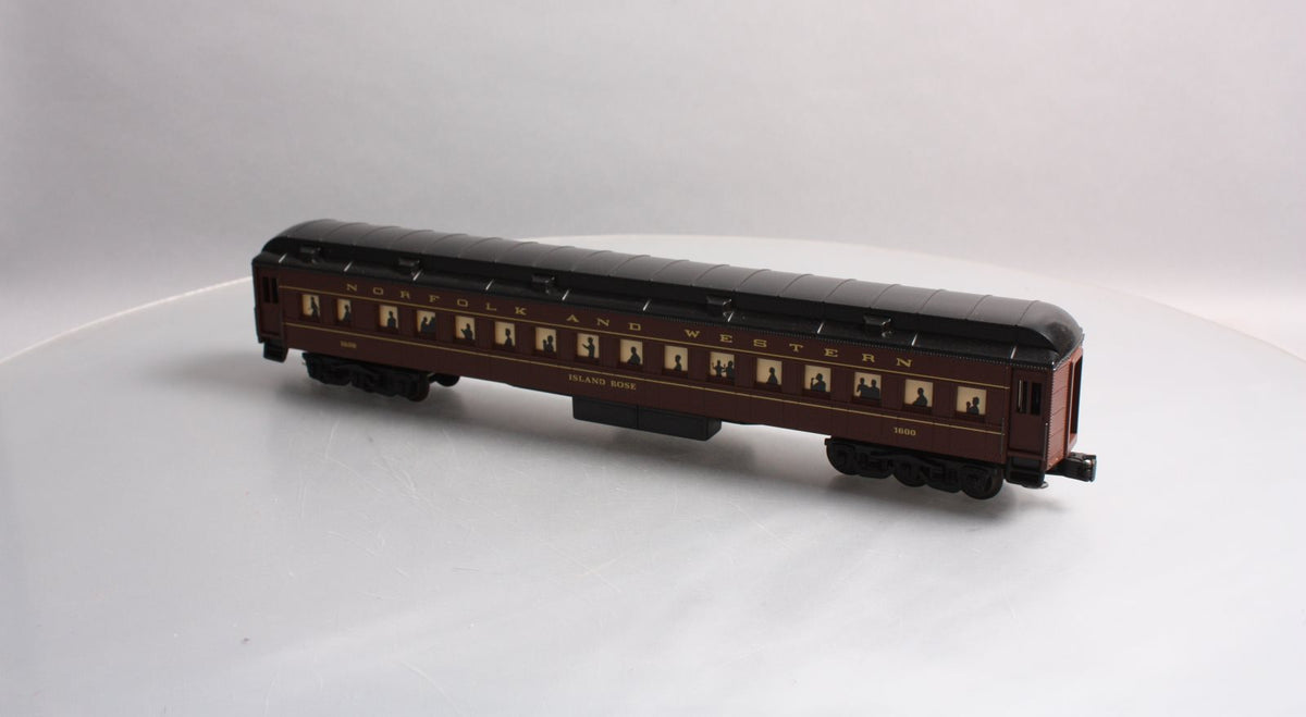 K-Line K1600 O Norfolk & Western "Island Rose" 18" Heavyweight Coach Car #1600 LN/Box