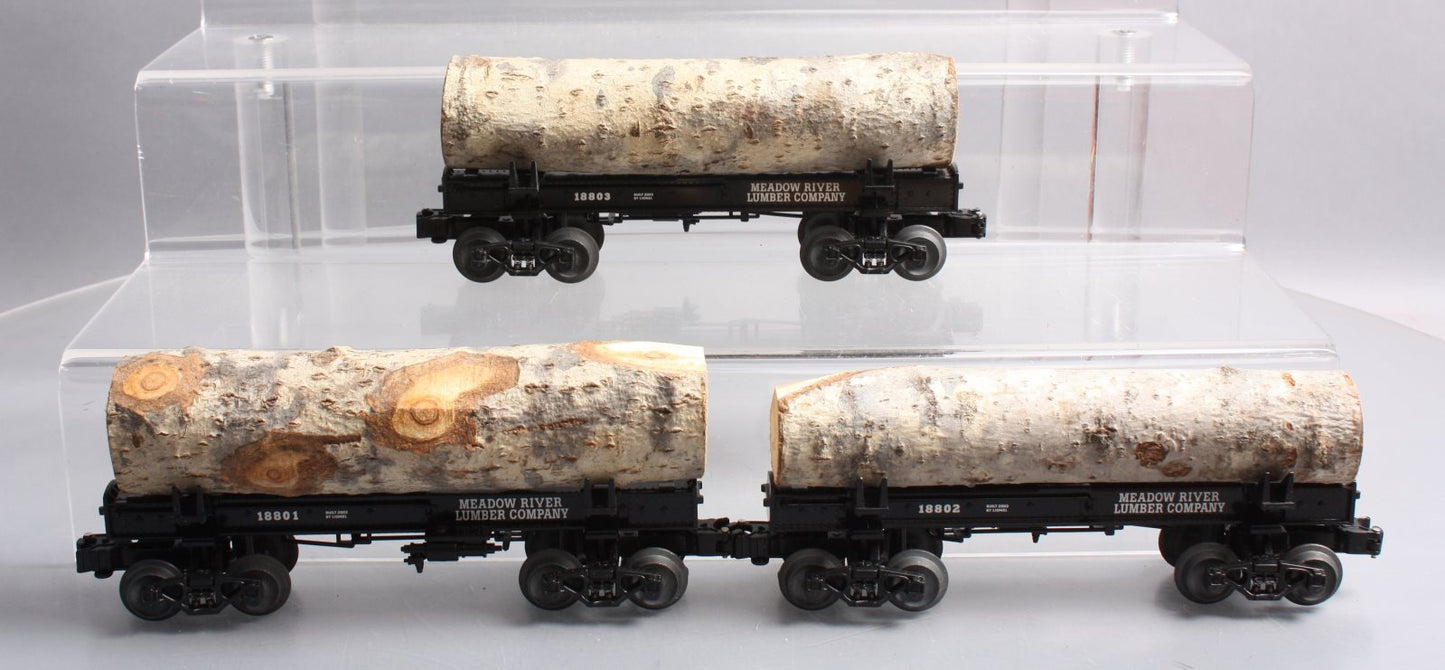 Lionel 6-29424 O Gauge Meadow River Lumber Log 3-Car Set LN/Box