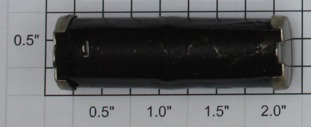 Lionel 418-32 Black Air Tank with 2 Nickel Ends