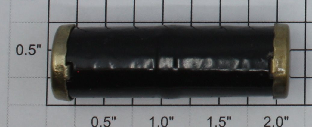 Lionel 418-32 Black Air Tank with 2 Nickel Ends