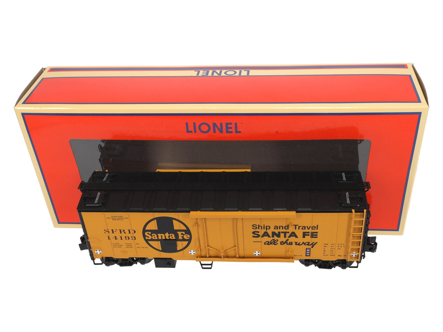 Lionel 2026062 O Santa Fe 40' Plug Door Reefer #14193