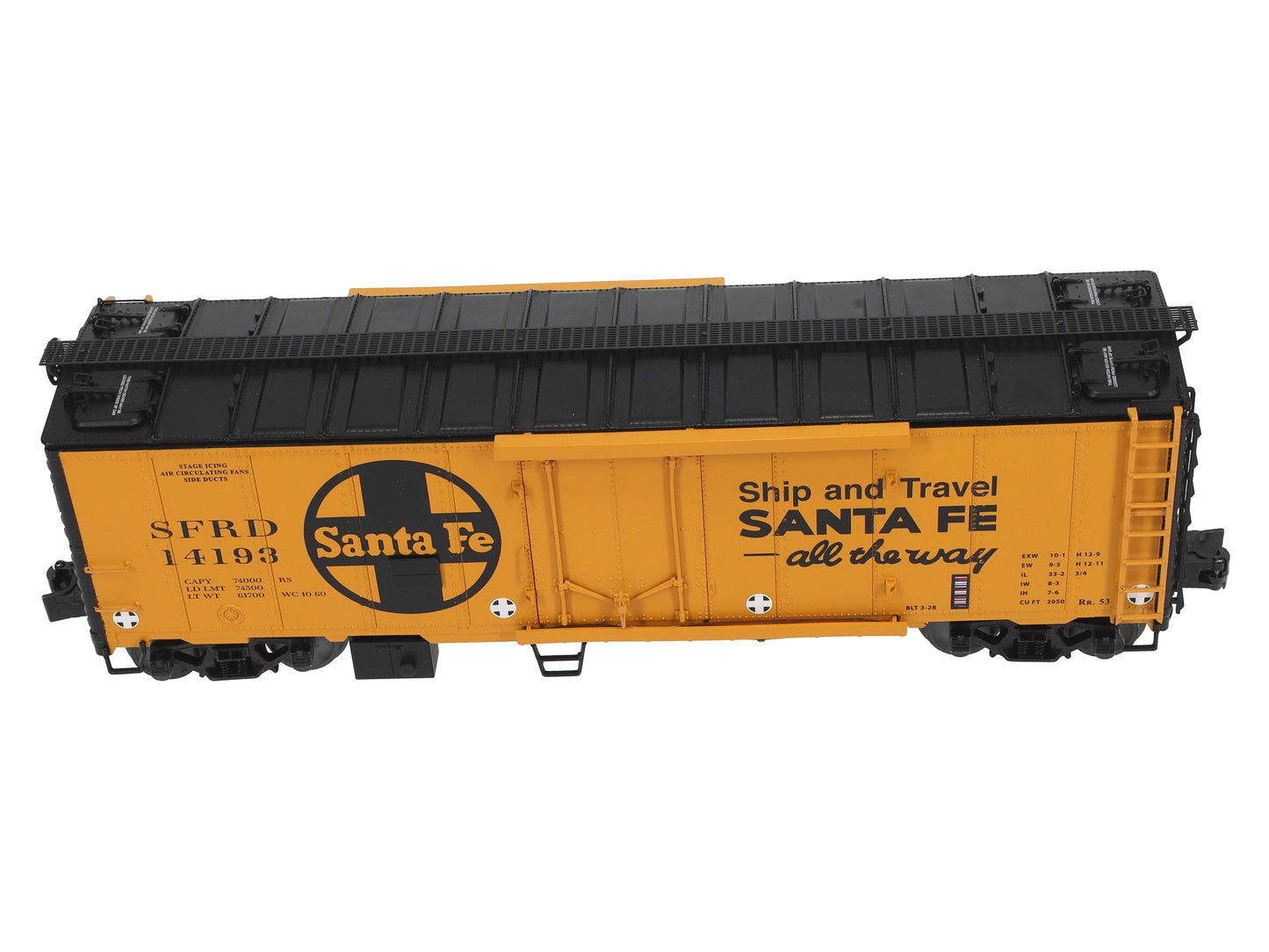Lionel 2026062 O Santa Fe 40' Plug Door Reefer #14193