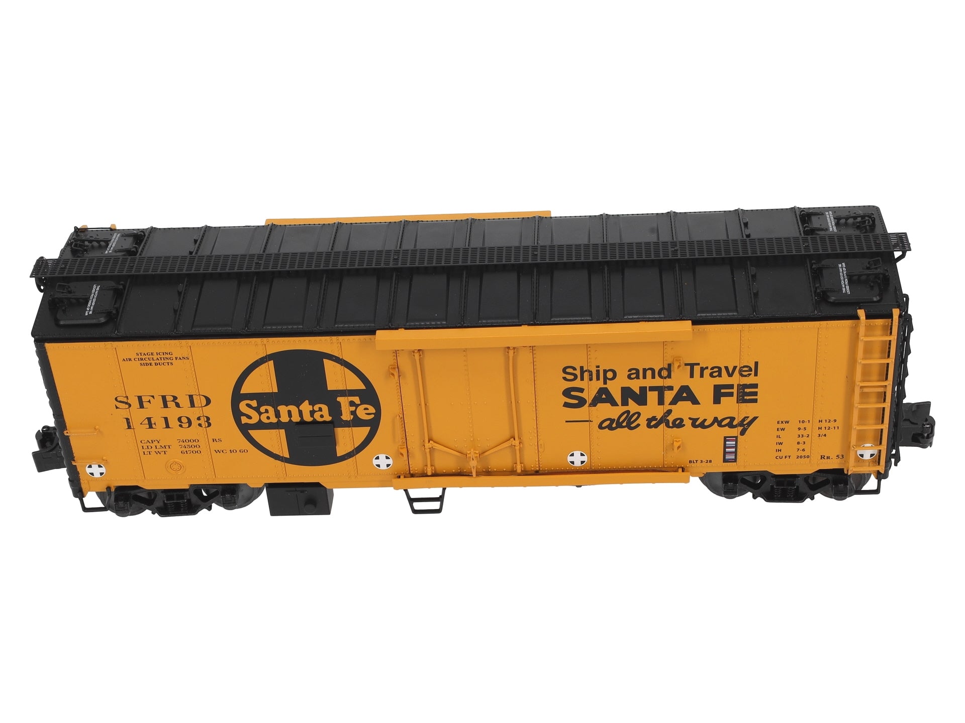 Lionel 2026062 O Santa Fe 40' Plug Door Reefer #14193