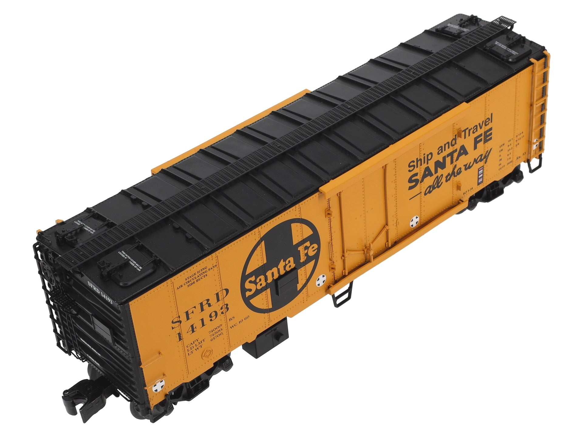 Lionel 2026062 O Santa Fe 40' Plug Door Reefer #14193