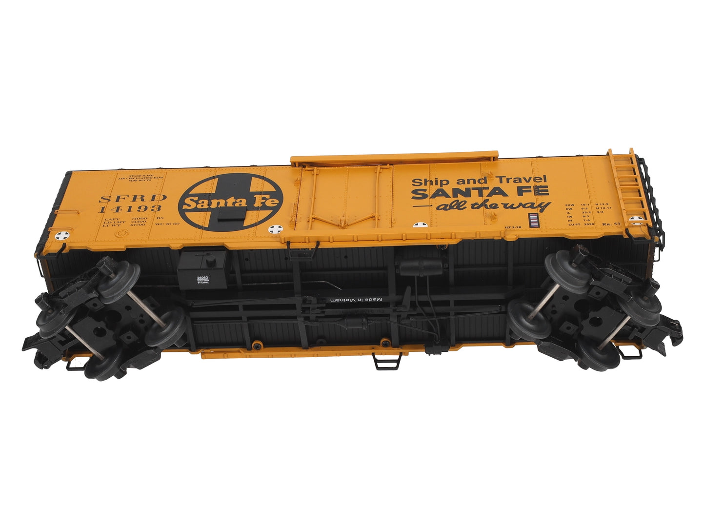 Lionel 2026062 O Santa Fe 40' Plug Door Reefer #14193