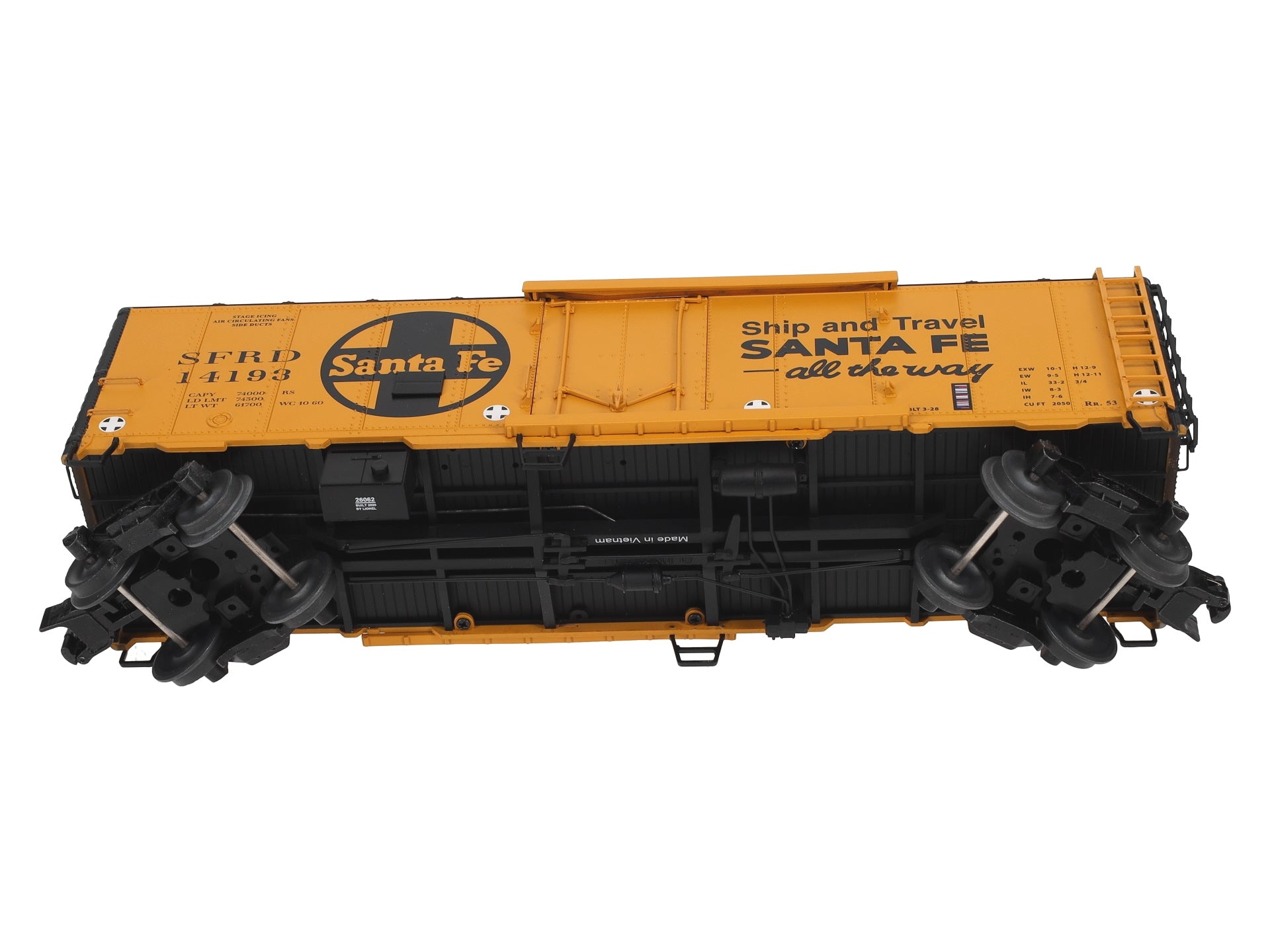 Lionel 2026062 O Santa Fe 40' Plug Door Reefer #14193
