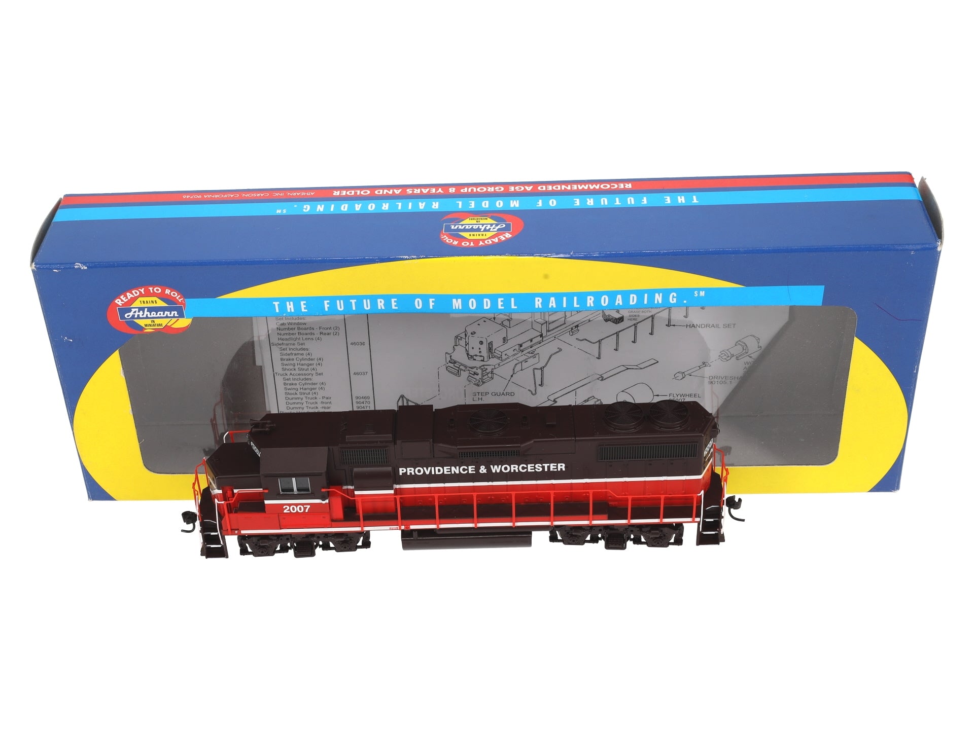 Athearn 79979 HO Providence & Worcester GP38-2 Diesel Locomotive #2007 LN/Box