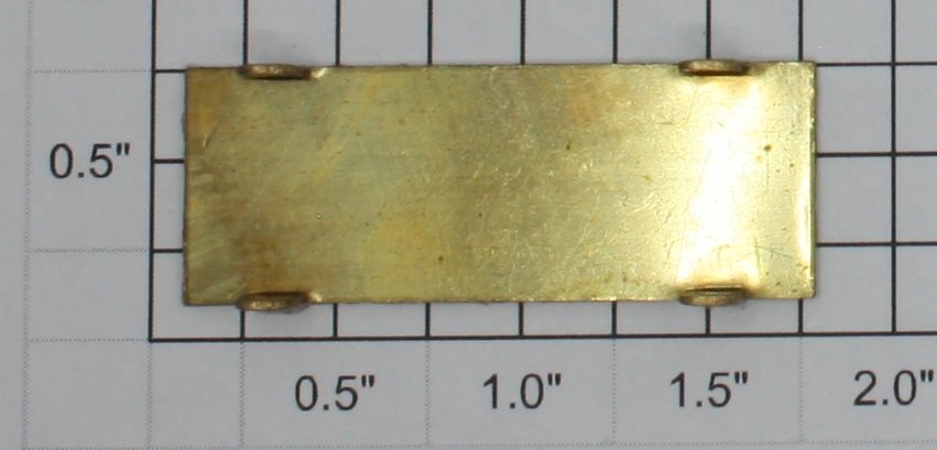 Lionel 4U-100 Brass Bild-A-Loco Collector Nameplate