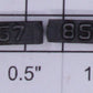 Lionel 8557-6/10 Painted Raised Number Marker Lens/Number Board Set (Pair of 2)