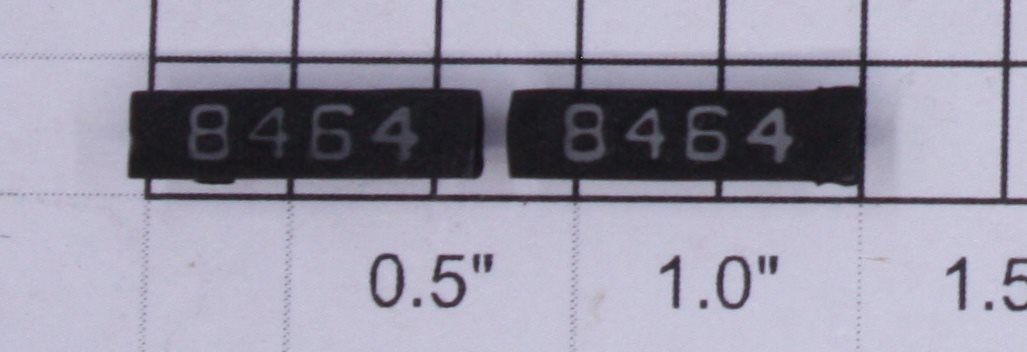Lionel 8464-6/10 Painted Raised Number Marker Lens/Number Board Set