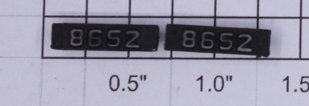 Lionel 8652-6/10 Clear Raised Number Marker Lens/Number Board (Pair of 2)