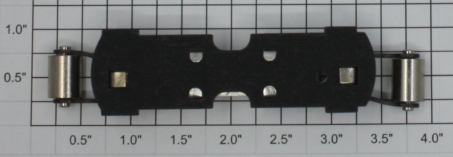 Lionel 224E-90 Motor Pickup / Collector Shoe Plate with Rollers Assembly