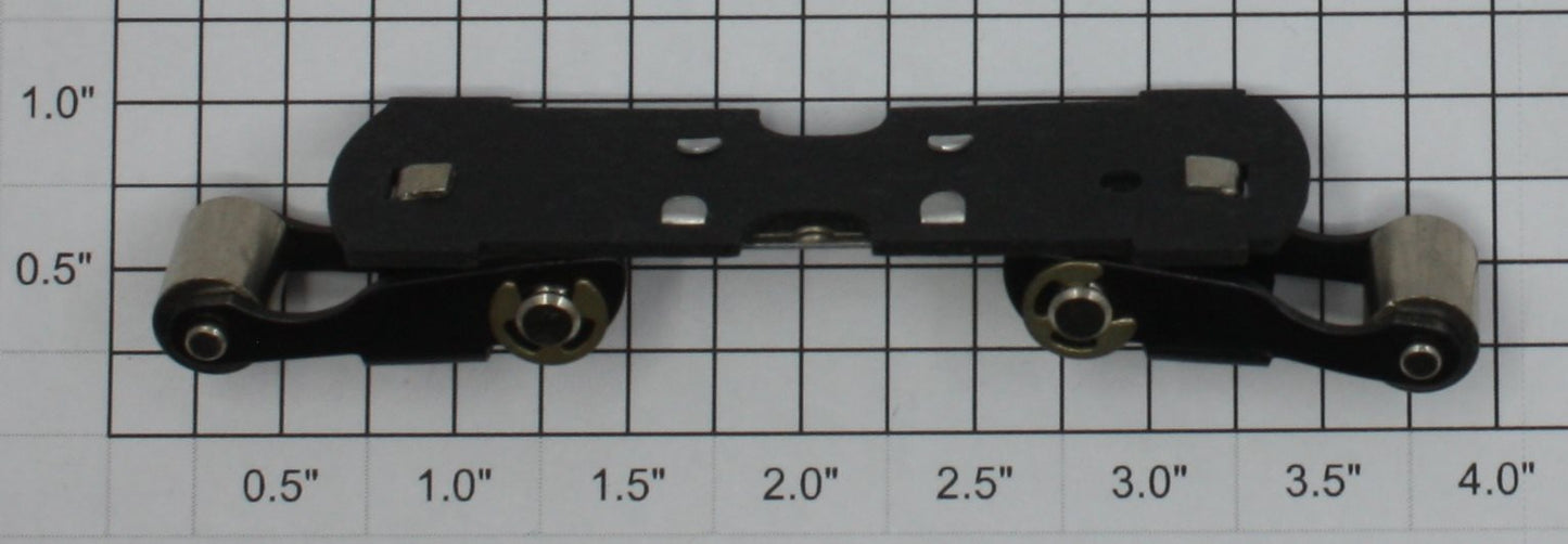 Lionel 224E-90 Motor Pickup / Collector Shoe Plate with Rollers Assembly