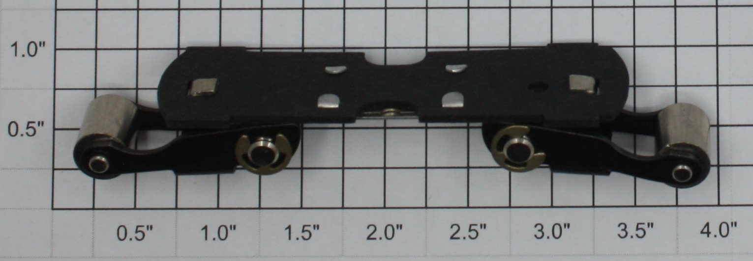 Lionel 224E-90 Motor Pickup / Collector Shoe Plate with Rollers Assembly
