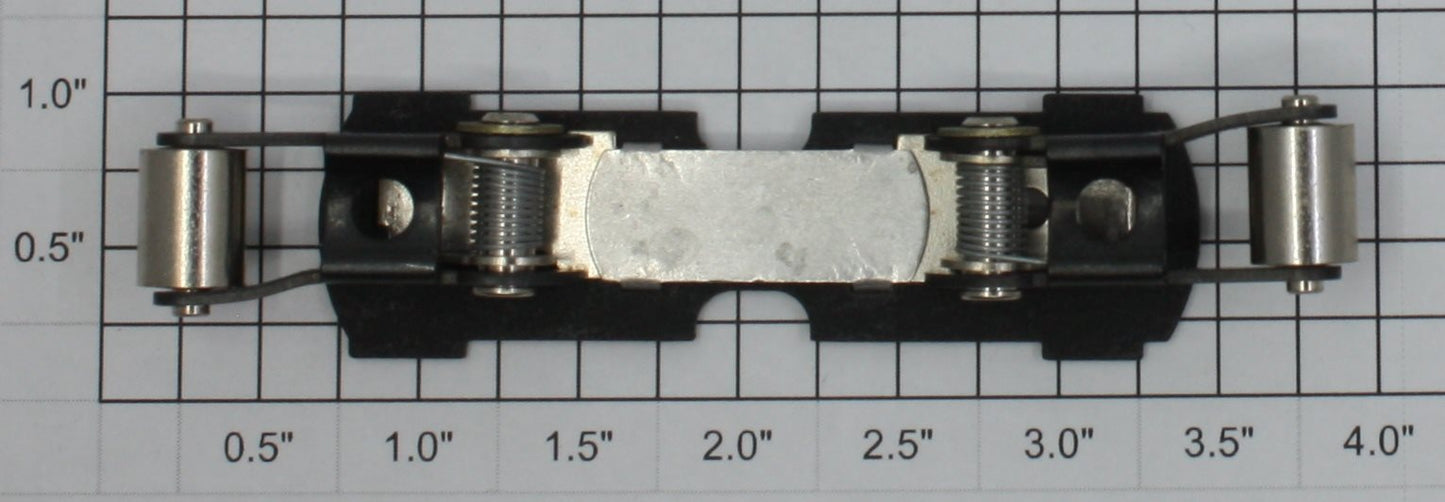 Lionel 224E-90 Motor Pickup / Collector Shoe Plate with Rollers Assembly