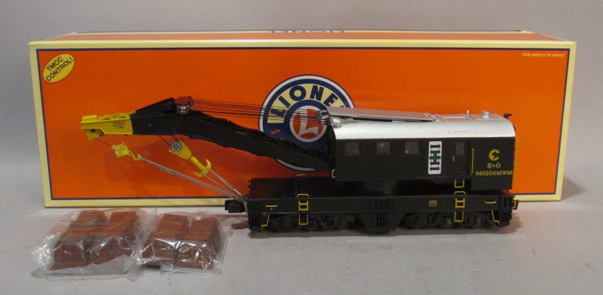 Lionel 6-29832 O Gauge Chessie TMCC Crane Car EX/Box