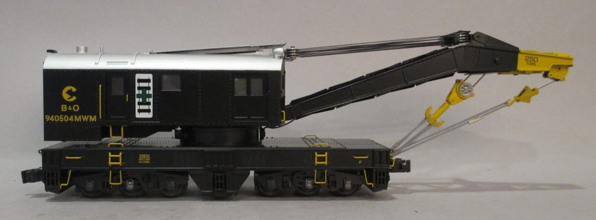 Lionel 6-29832 O Gauge Chessie TMCC Crane Car EX/Box