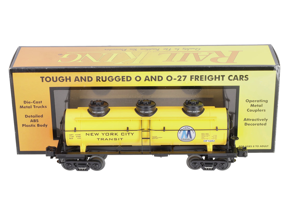 MTH 30-73108 O Gauge MTA 3-Dome Tank Car LN/Box