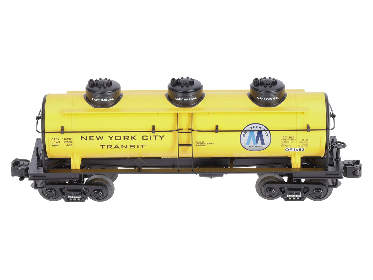 MTH 30-73108 O Gauge MTA 3-Dome Tank Car LN/Box