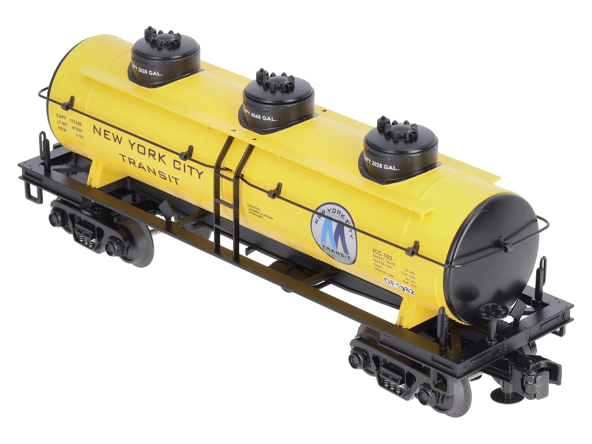 MTH 30-73108 O Gauge MTA 3-Dome Tank Car LN/Box