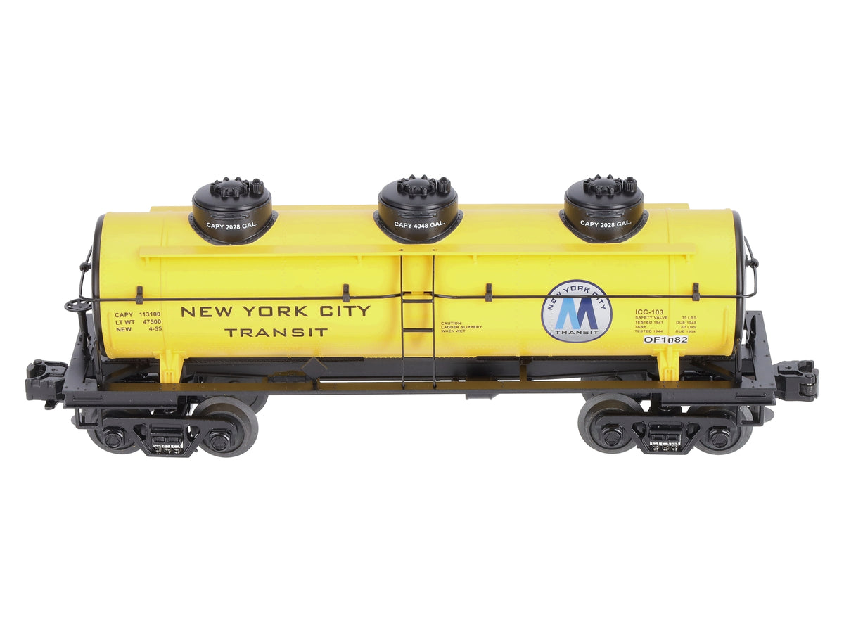 MTH 30-73108 O Gauge MTA 3-Dome Tank Car LN/Box