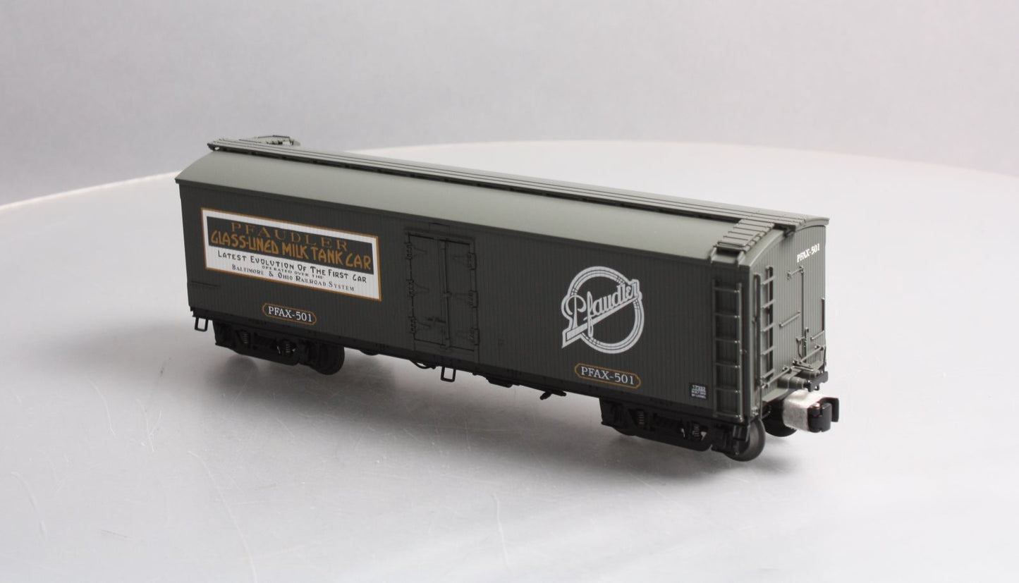 Lionel 6-17332 O Gauge Pfaudler Milk Billboard Refrigeraor Car w/ Tanks #501 NIB
