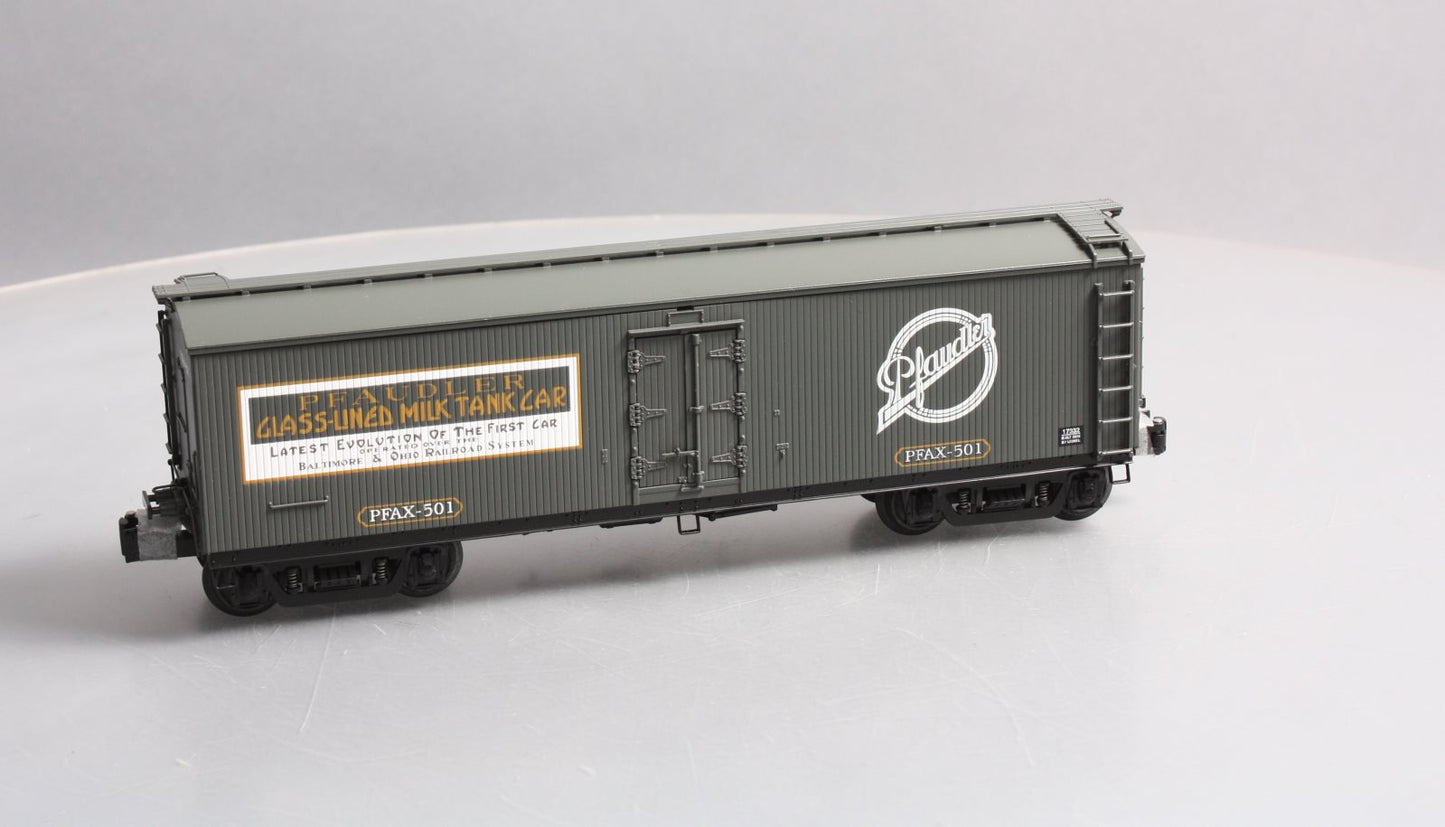 Lionel 6-17332 O Gauge Pfaudler Milk Billboard Refrigeraor Car w/ Tanks #501 NIB