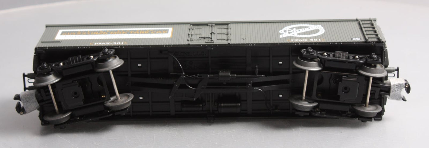 Lionel 6-17332 O Gauge Pfaudler Milk Billboard Refrigeraor Car w/ Tanks #501 NIB
