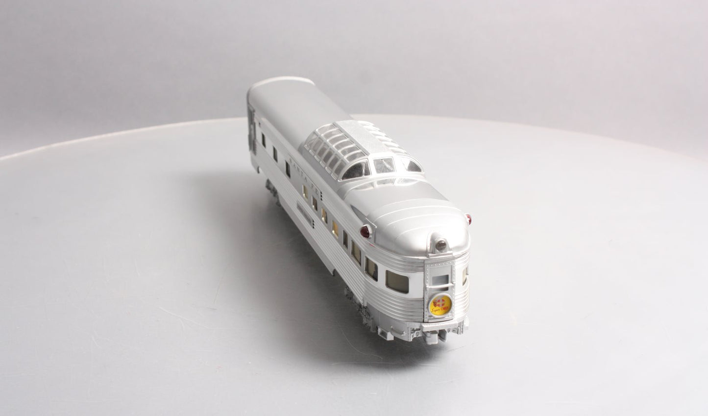 Lionel 6-19113 O Gauge Santa Fe "Vista Valley" Aluminum Vista Observation Car EX/Box