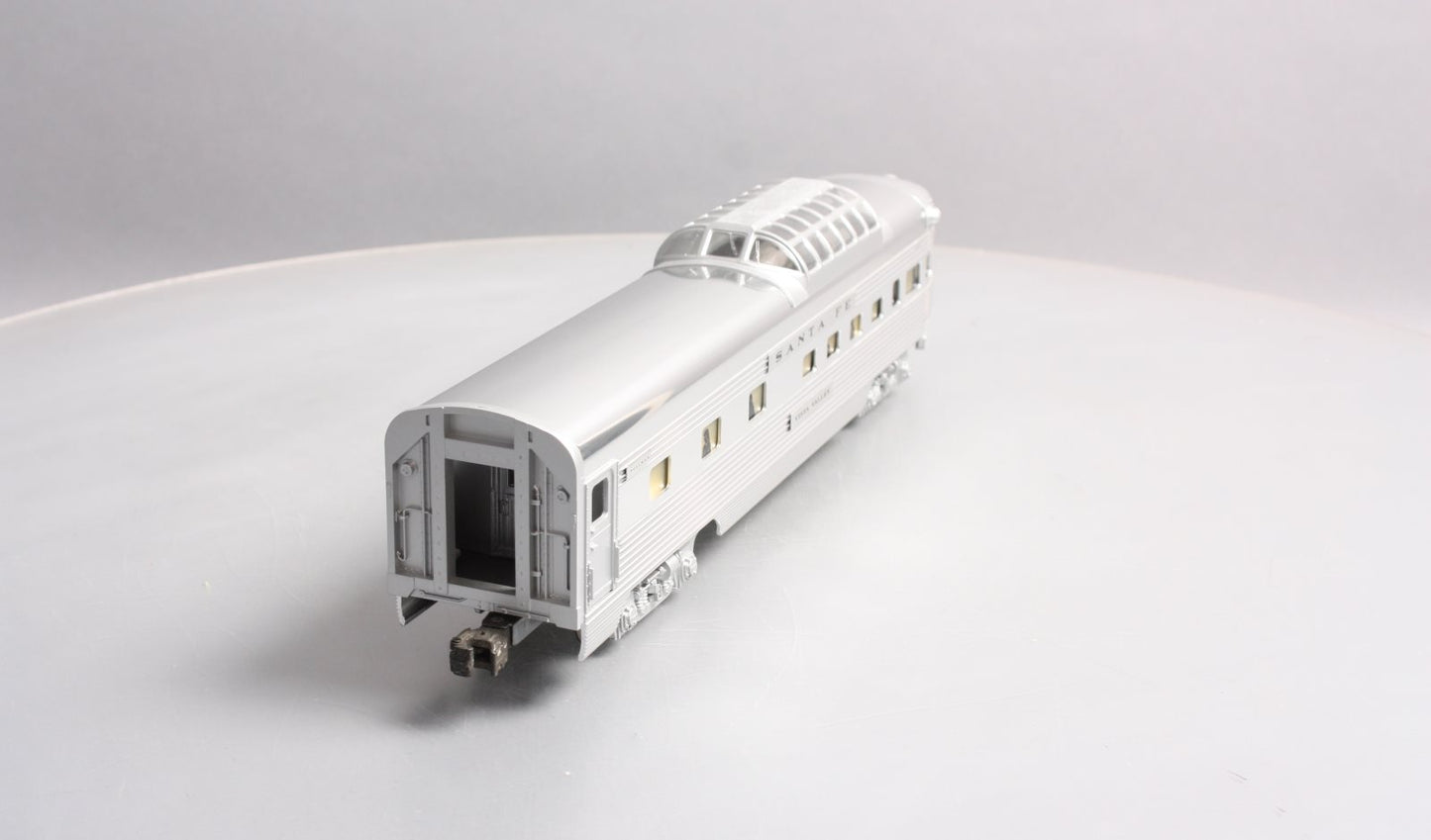 Lionel 6-19113 O Gauge Santa Fe "Vista Valley" Aluminum Vista Observation Car EX/Box