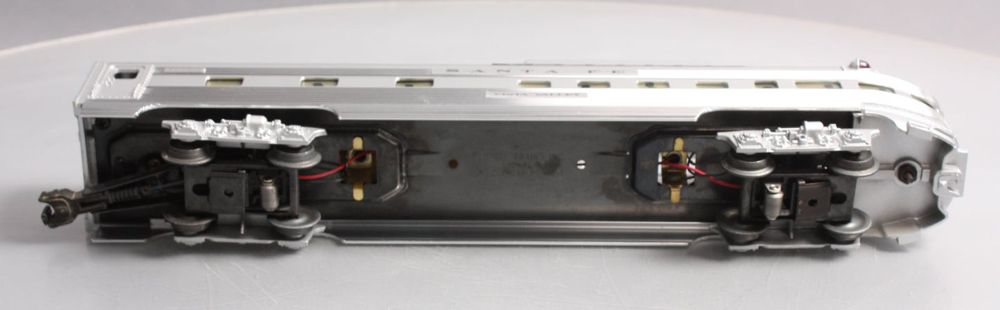 Lionel 6-19113 O Gauge Santa Fe "Vista Valley" Aluminum Vista Observation Car EX/Box