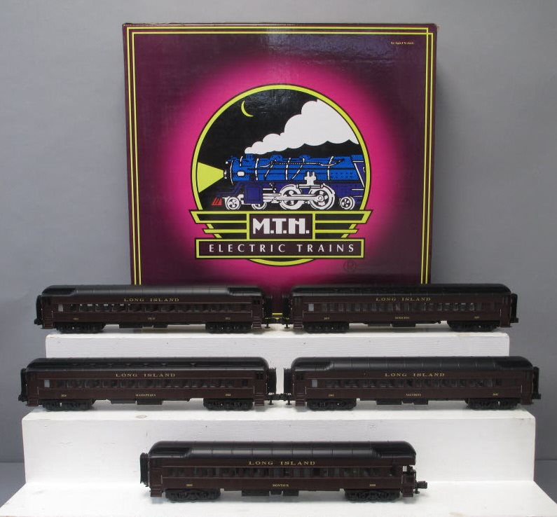 MTH 20-4043 O Long Island 70' Madison Passenger Car Set (Set of 5) LN/Box