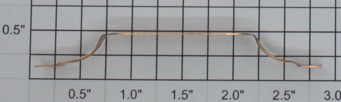 Lionel 752M-22 O Gauge Diesel Loco Copper Collector Pickup Spring w/ Ridge