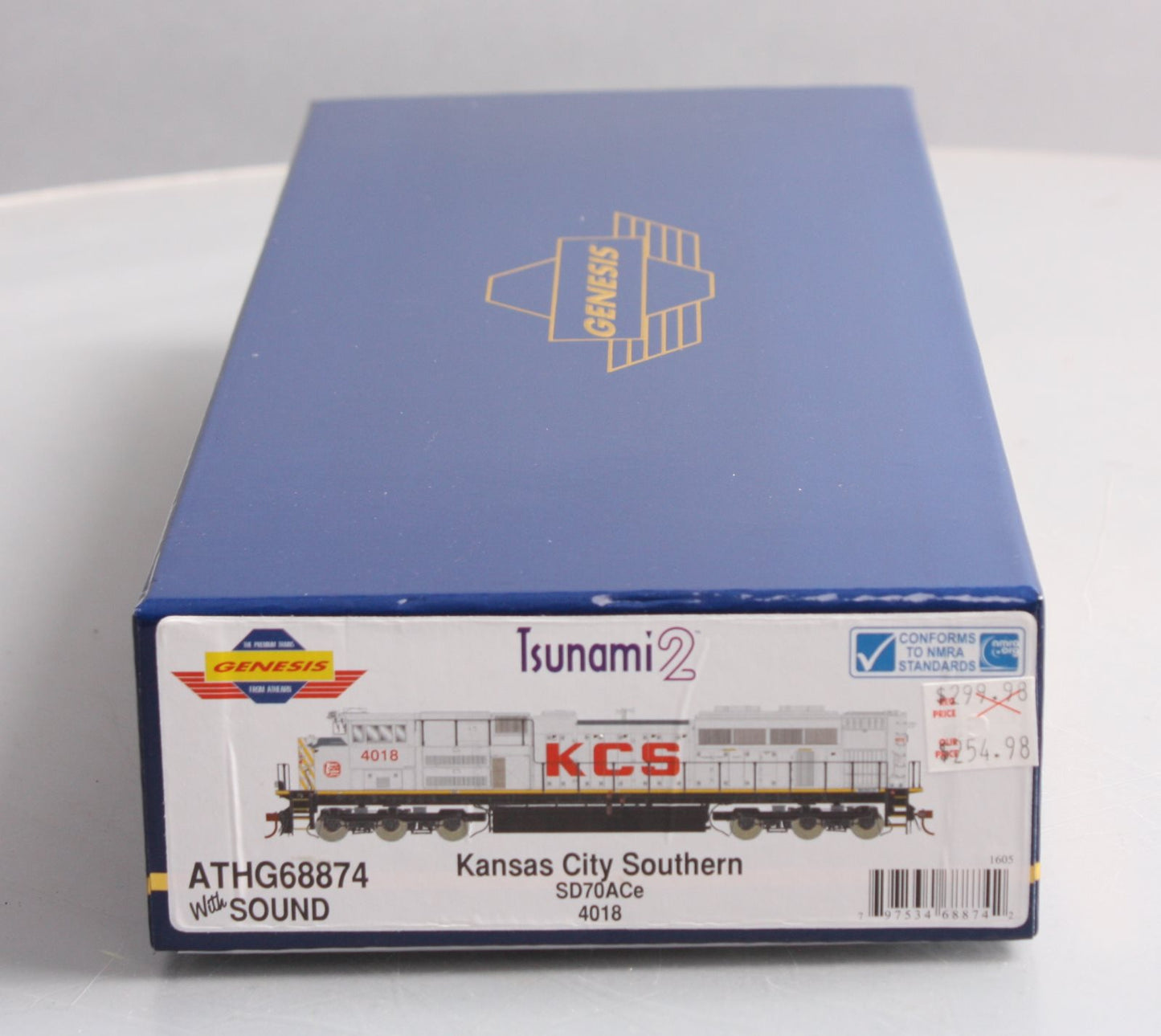 Athearn G68874 HO KCS SD70ACe Diesel Locomotive with DCC & Sound #4018