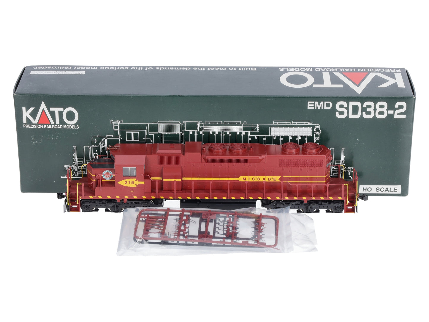 Kato 37-6481 HO DM&IR EMD SD38-2 Diesel Locomotive #215