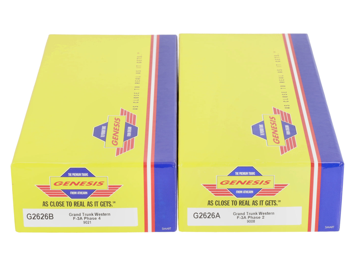 Athearn G2626 HO Scale GTW F-3A/F-3A Diesel Locomotive Set #9021/9008 LN/Box
