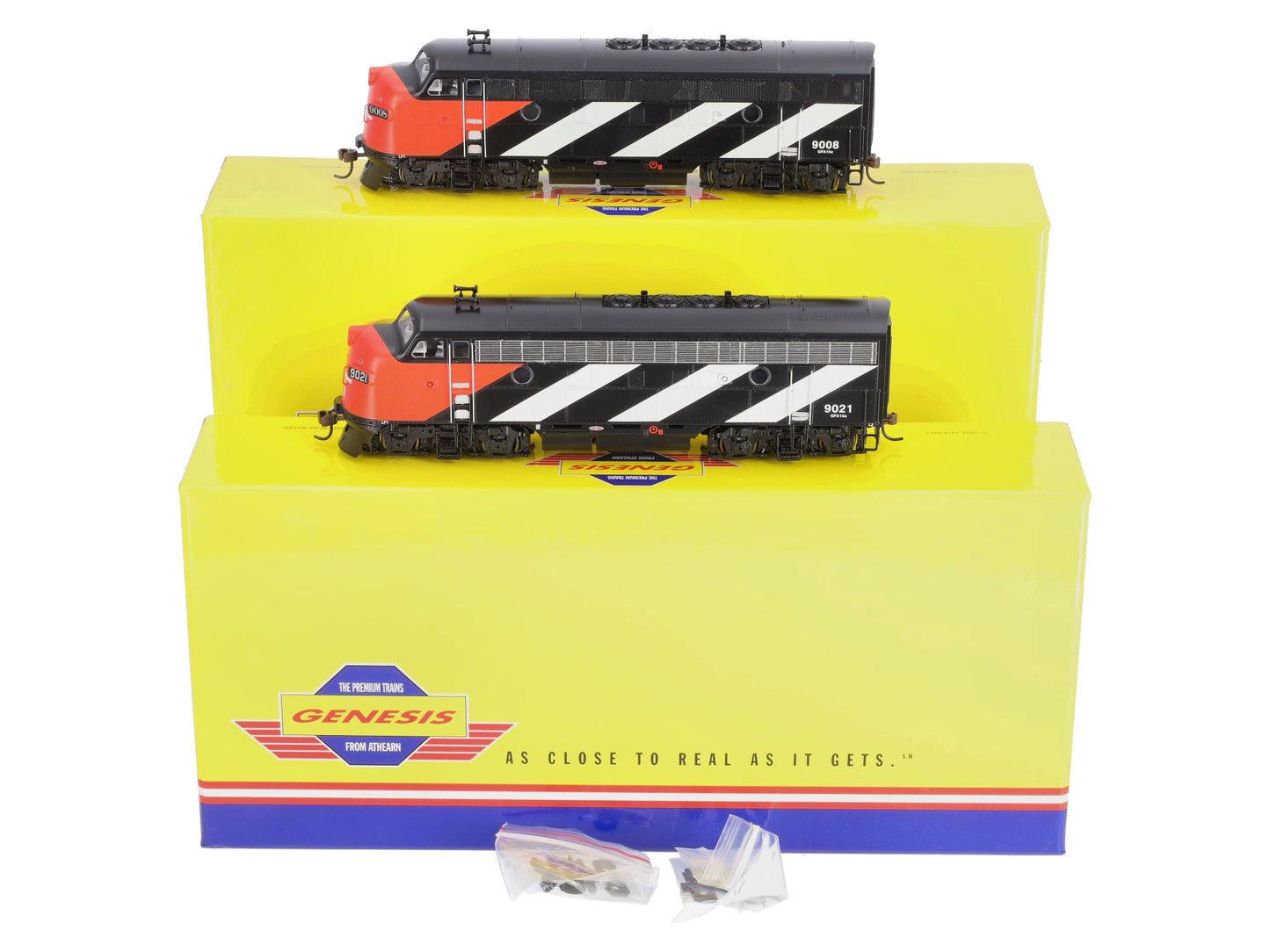 Athearn G2626 HO Scale GTW F-3A/F-3A Diesel Locomotive Set #9021/9008 LN/Box