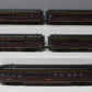 MTH 20-6514 O Gauge Norfolk & Western 70' Streamlined 5-Car Passenger Set LN/Box