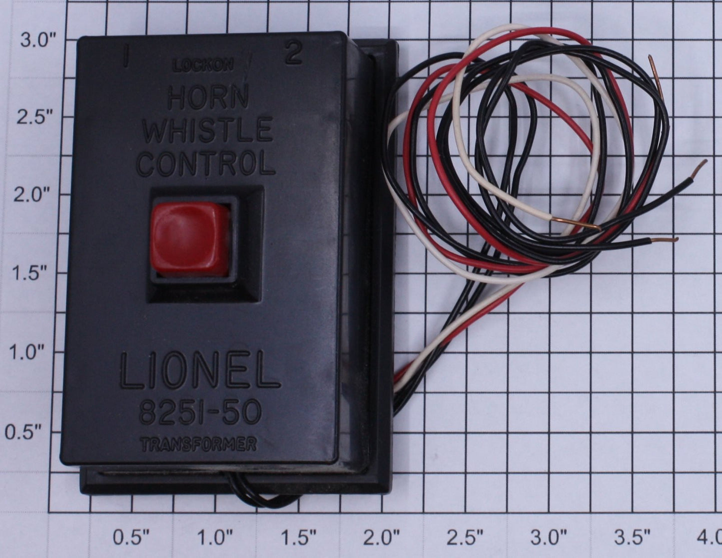 Lionel 8251-50 Black Horn Whistle Controller with Red Button
