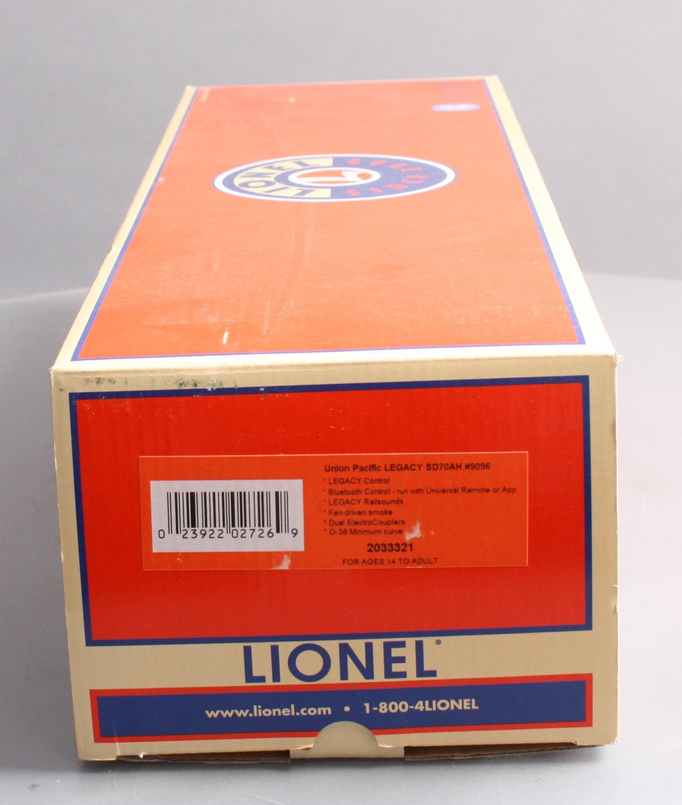 Lionel 2033321 O Union Pacific BTO SD70AH Diesel Locomotive #9096